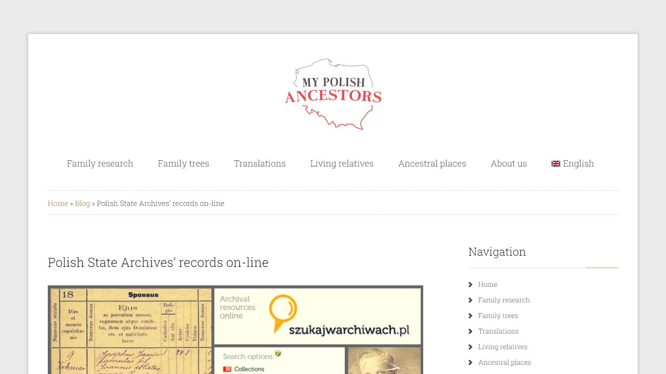 Polish State Archives' records on-line - My Polish Ancestors