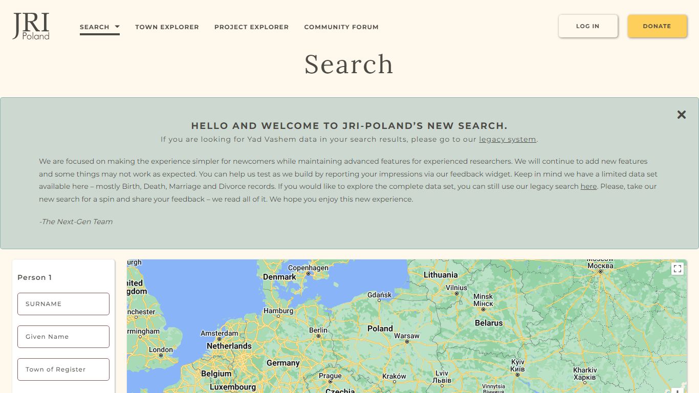 Search the JRI-Poland Database | JRI-Poland